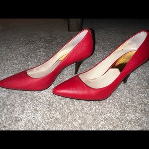 Michael Kors red heels - worn once!